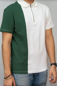 Thumbnail for Colour Blocked Polo Tee - RueCollections