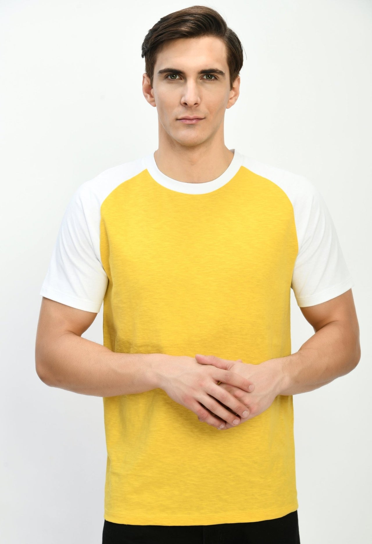 Raglan Sleeves Crew Neck T-shirt - RueCollections