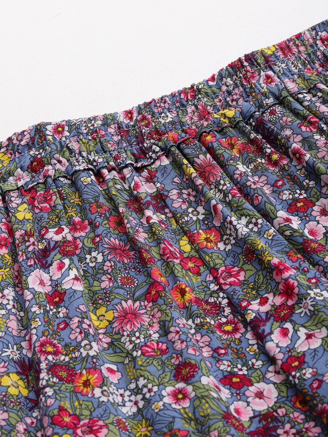 Women Floral Printed Pure Cotton Lounge Pants - RueCollections