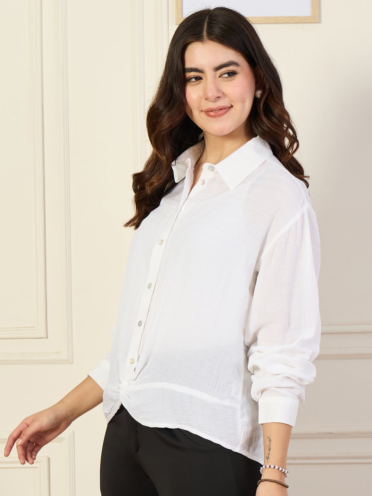 Twisted Shirt Style Top