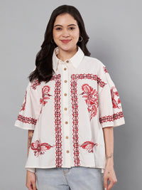 Thumbnail for Printed Cotton shirt for women