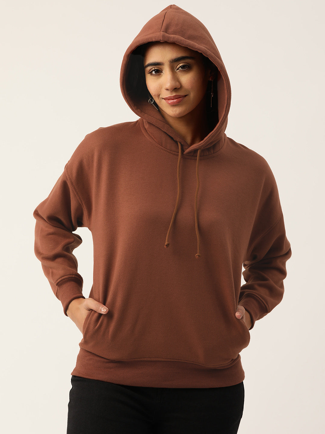 Brown Fleece Sweatshirt