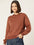 Rust solid Fleece Sweatshirt