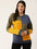 Blue Colourblocked Fleece Sweatshirt