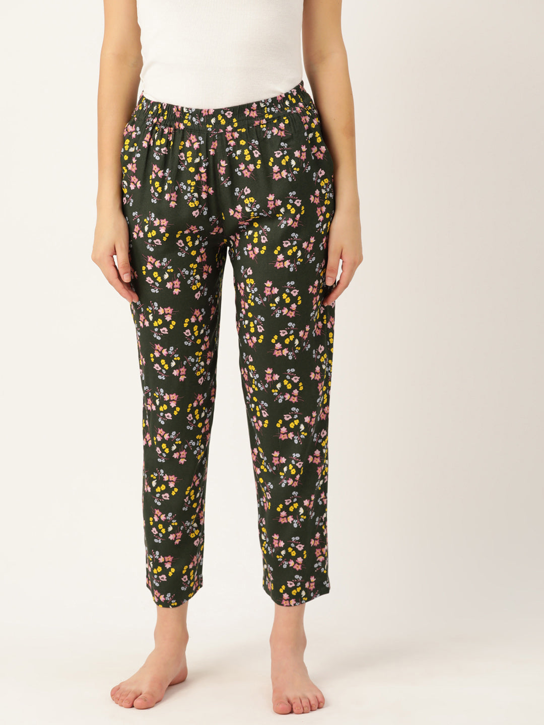 Women Pure Cotton Printed Lounge Pants