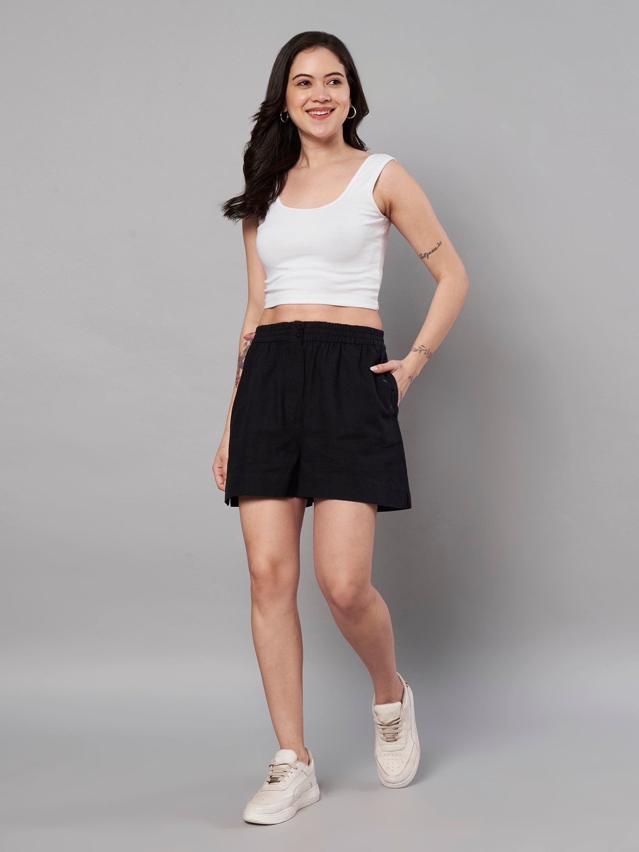 Black Casual Shorts for Women