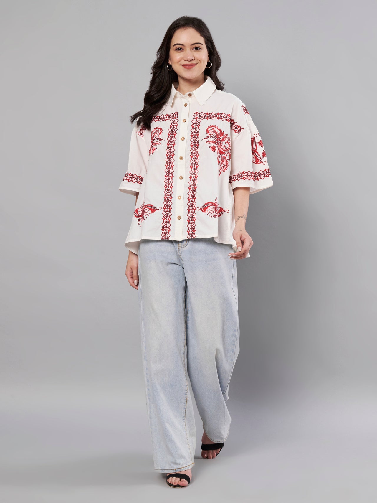 Printed Cotton shirt for women