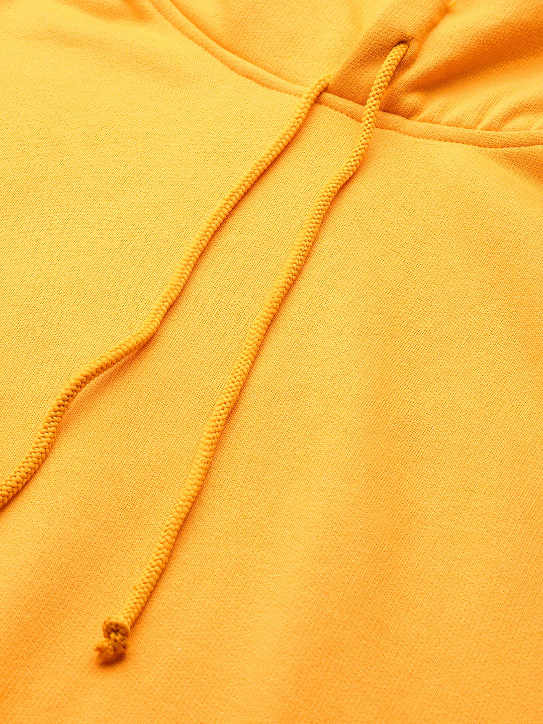 Yellow Hooded Fleece Sweatshirt