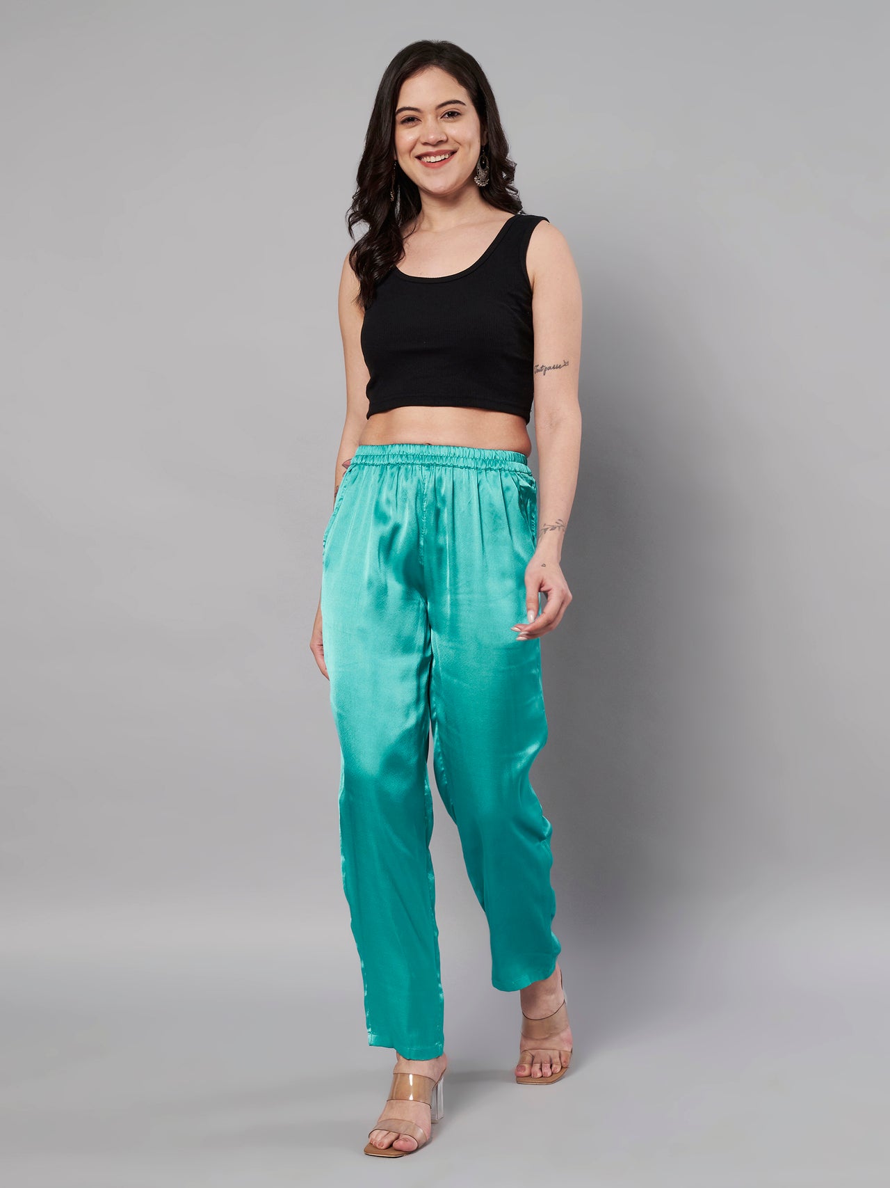 Solid Stylish Trousers For Women