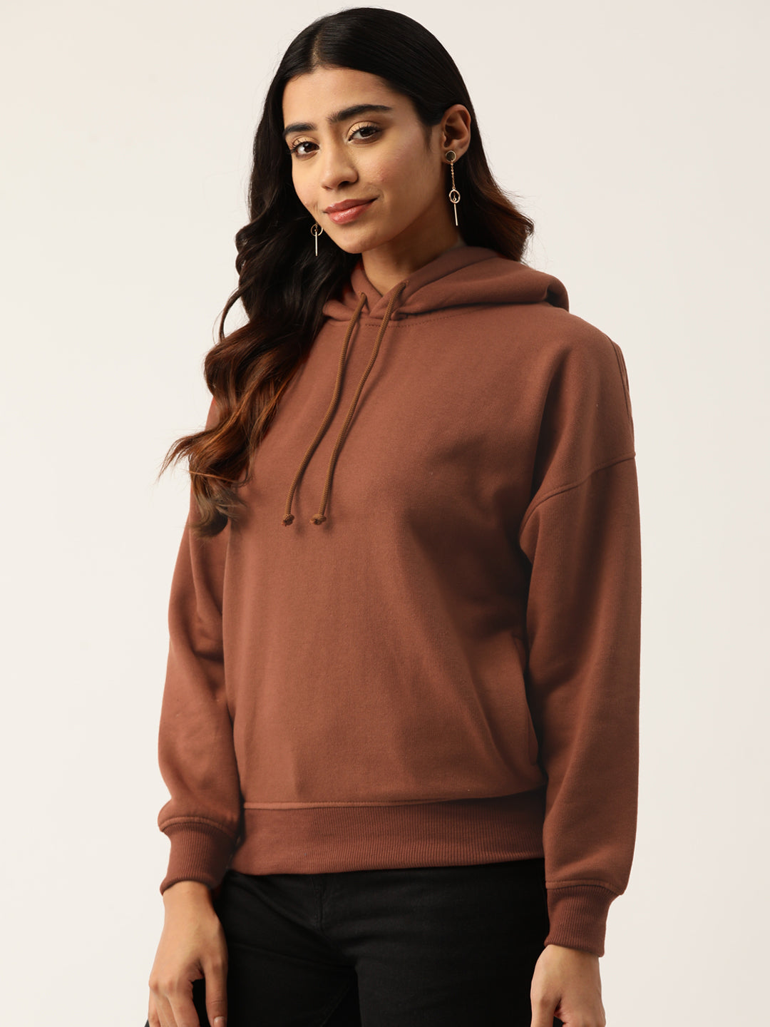 Brown Fleece Sweatshirt