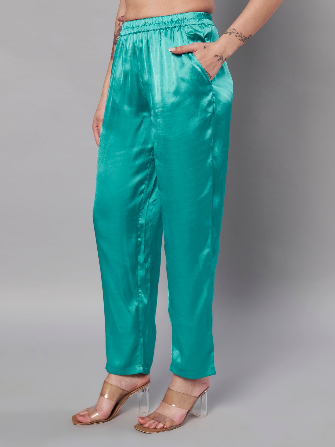 Solid Stylish Trousers For Women