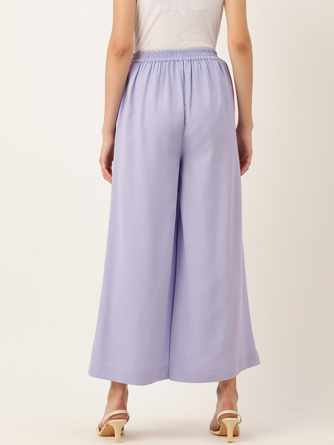 Rue Collection Relaxed Loose Fit High-Rise Pleated Culottes