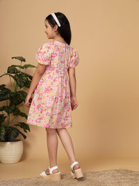 Thumbnail for Floral Print Cotton Fit & Flare Dress