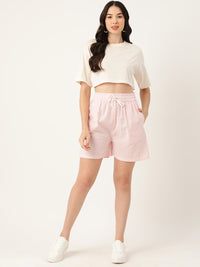 Thumbnail for Women Striped Regular Shorts