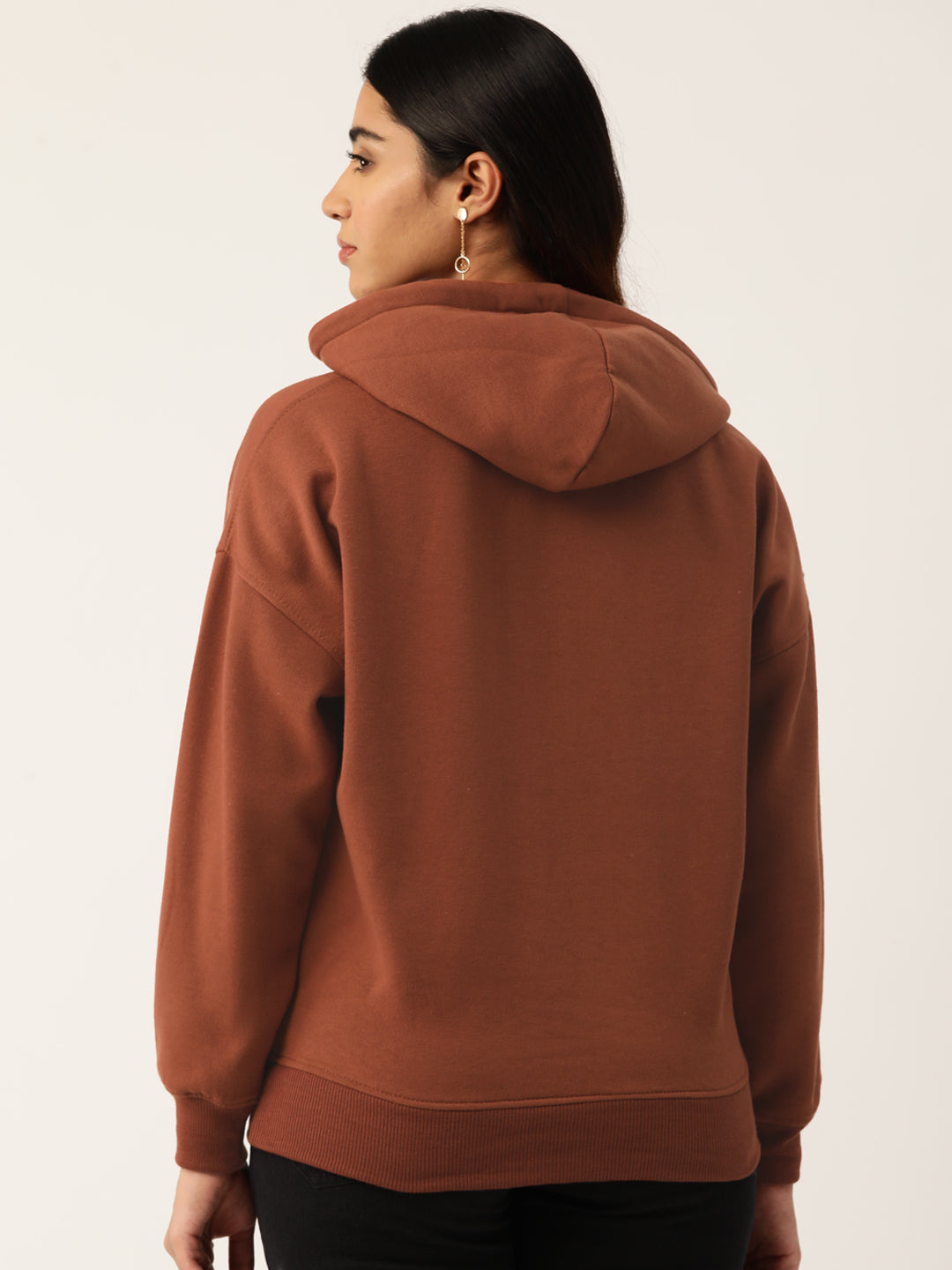 Brown Fleece Sweatshirt