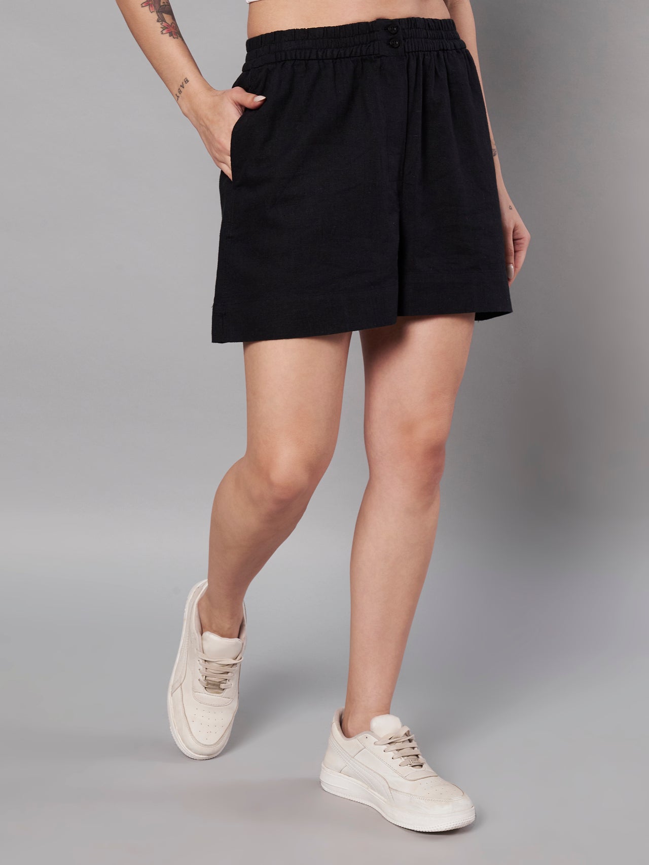 Black Casual Shorts for Women