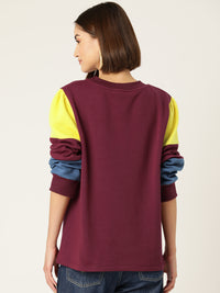 Thumbnail for Colour Blocked Fleece Sweatshirt