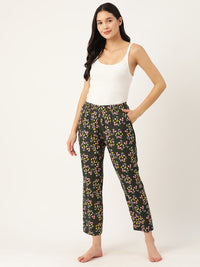 Thumbnail for Women Pure Cotton Printed Lounge Pants