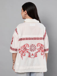 Thumbnail for Printed Cotton shirt for women