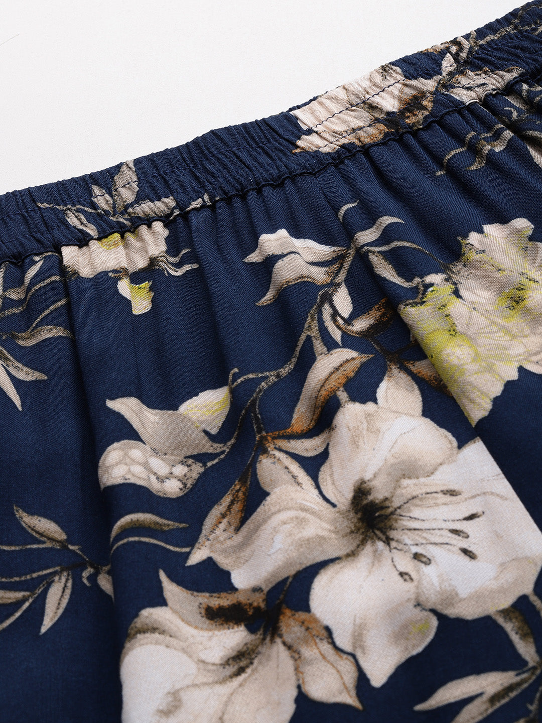 Women Floral Printed Pure Cotton Lounge Pants