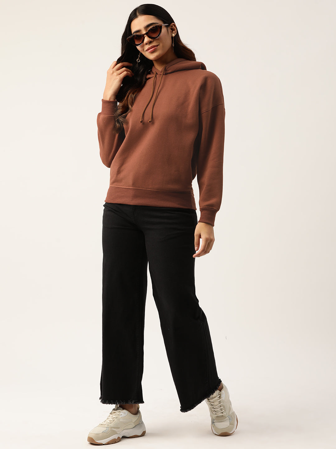 Brown Fleece Sweatshirt