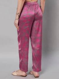 Thumbnail for Checked Printed Trousers for women