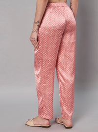 Thumbnail for Geometric Printed Trousers for women
