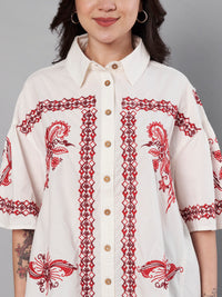 Thumbnail for Printed Cotton shirt for women
