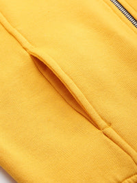 Thumbnail for Yellow Mock Collar Fleece Sweatshirt