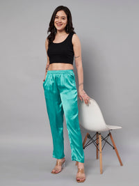 Thumbnail for Solid Stylish Trousers For Women