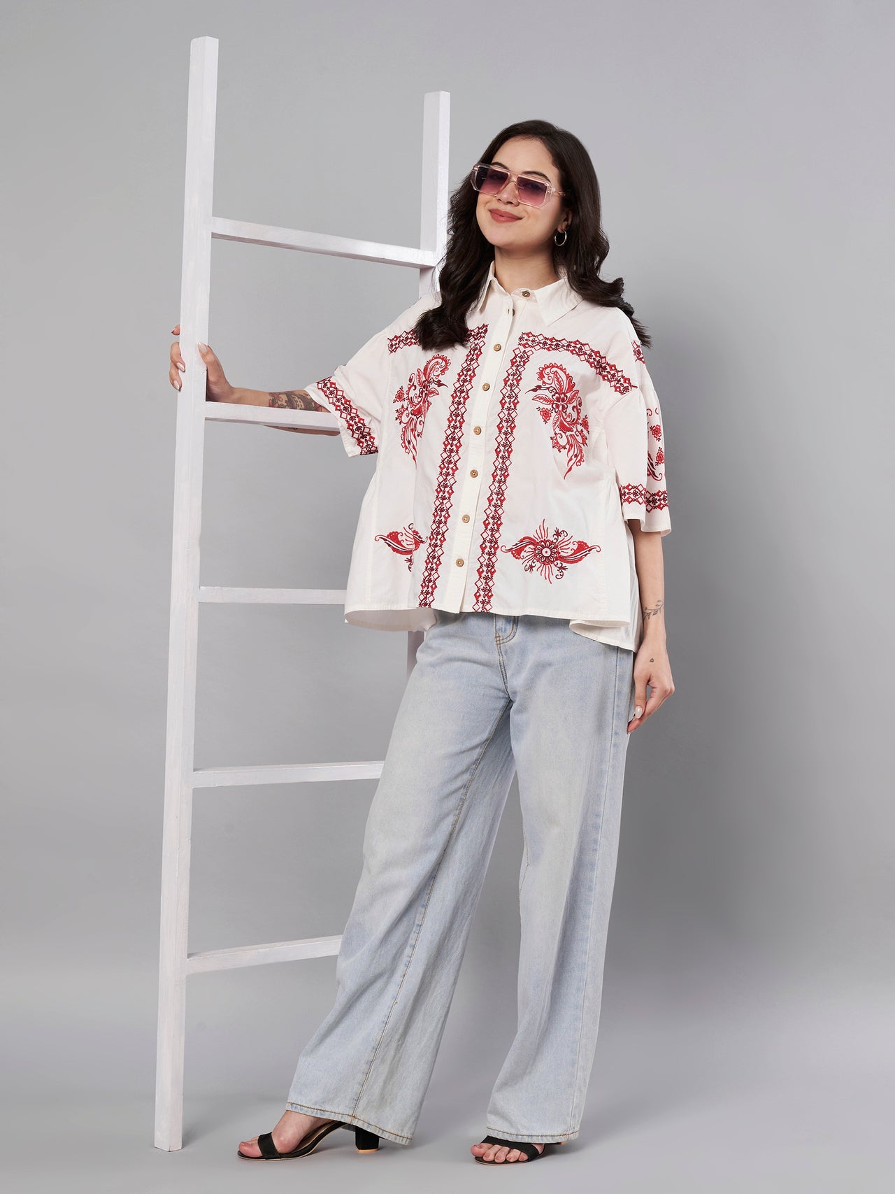Printed Cotton shirt for women