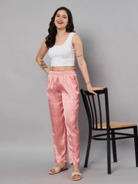 Thumbnail for Geometric Printed Trousers for women