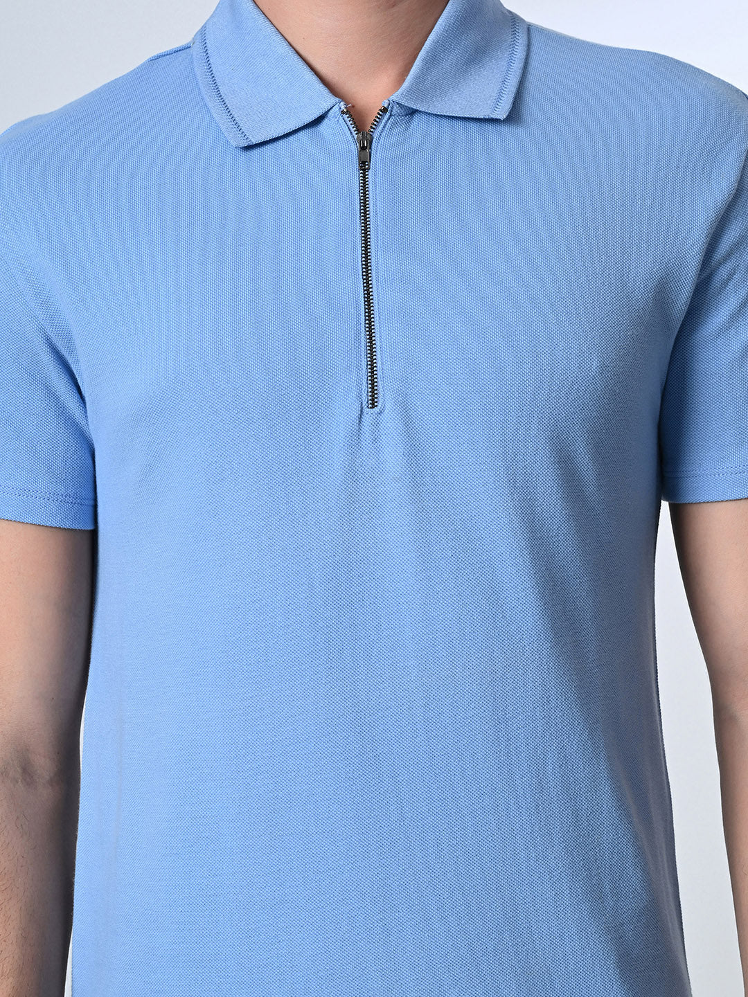 Zipper Polo T-Shirt