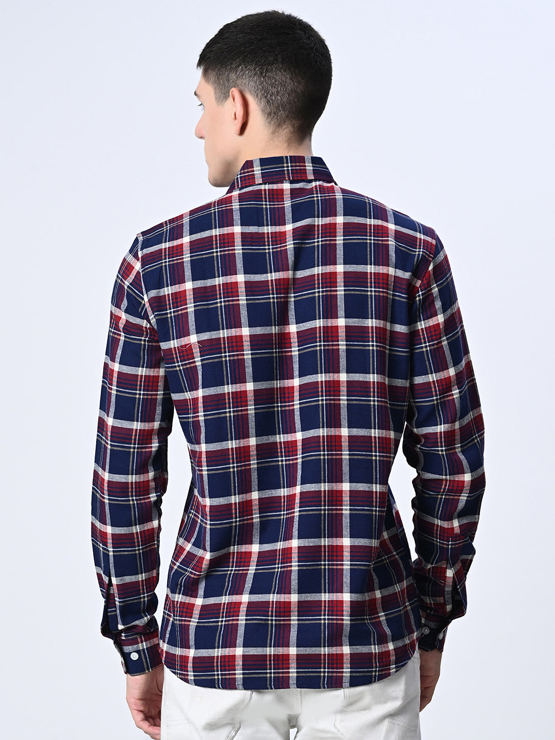 Zippered Checks Overshirt