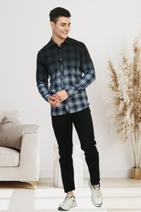 Thumbnail for Men Standard Tartan Checks Opaque Checked Casual Shirt