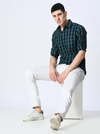 Thumbnail for Men Standard Opaque Checked Casual Shirt