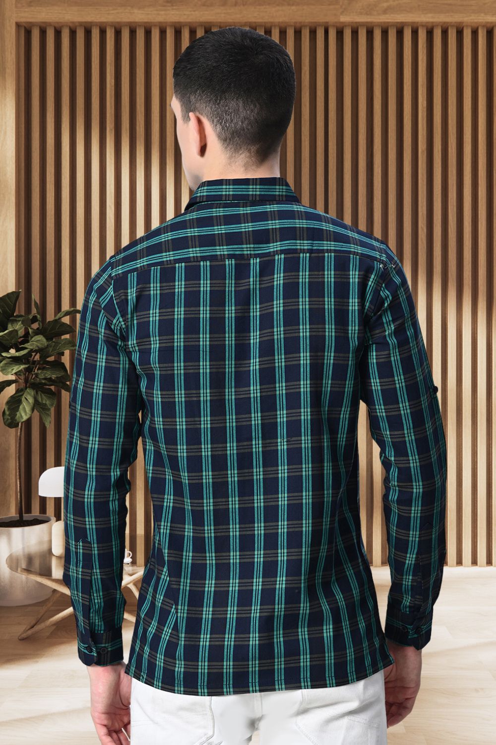 Men Standard Opaque Checked Casual Shirt