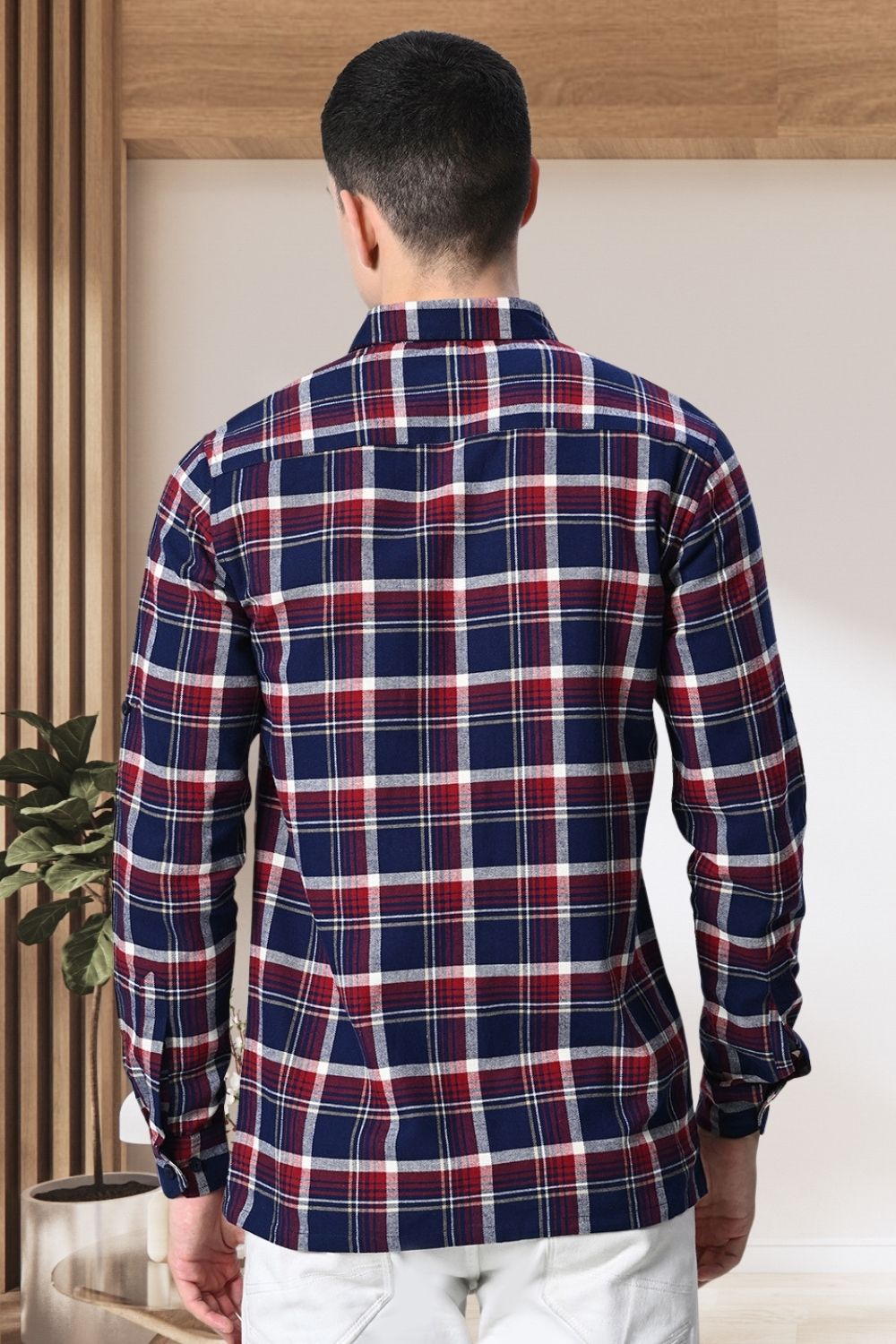 Men Standard Checked Casual Shirt