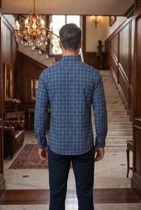 Thumbnail for Men Black Solid Cotton Casual Shirt Full Sleeve Regular Fit Everyday Wear