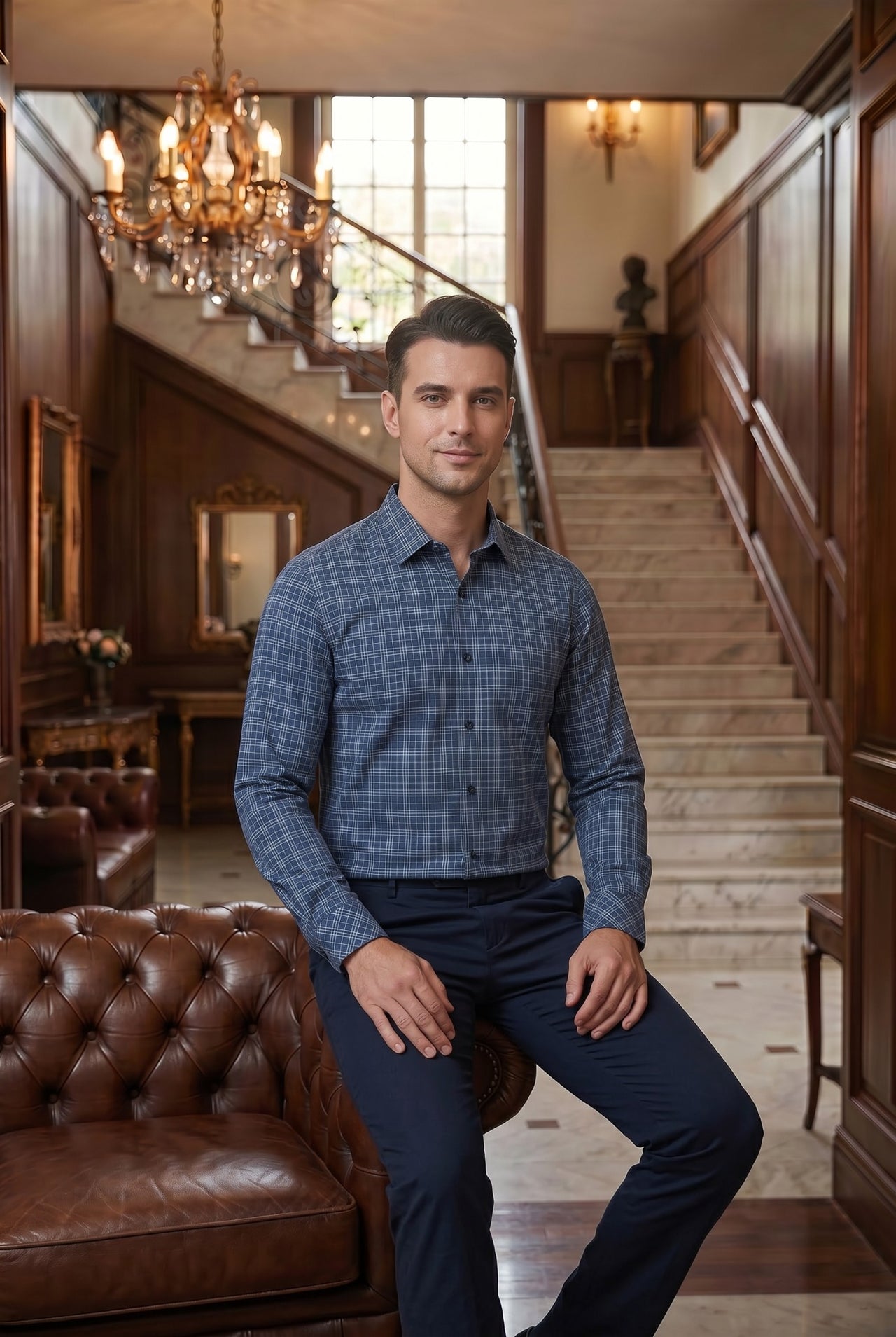 Men Black Solid Cotton Casual Shirt Full Sleeve Regular Fit Everyday Wear