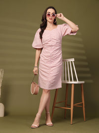 Thumbnail for Flared Sleeve Sheath Dress