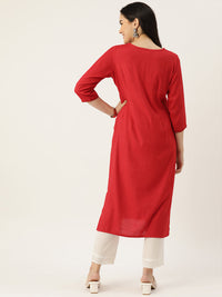 Thumbnail for Women Yoke Design Embroidered Thread Work Kurta