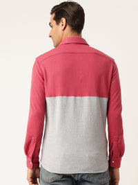 Thumbnail for Men Comfort Colourblocked Casual Shirt