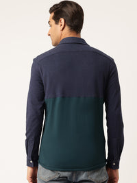 Thumbnail for Men Comfort Colourblocked Casual Shirt