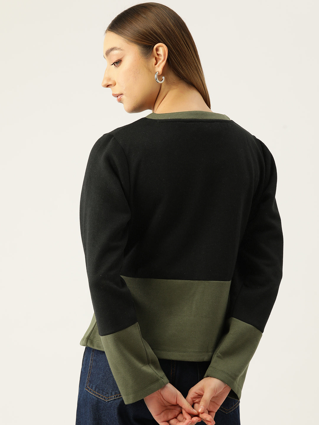 Colourblocked Fleece Sweatshirt