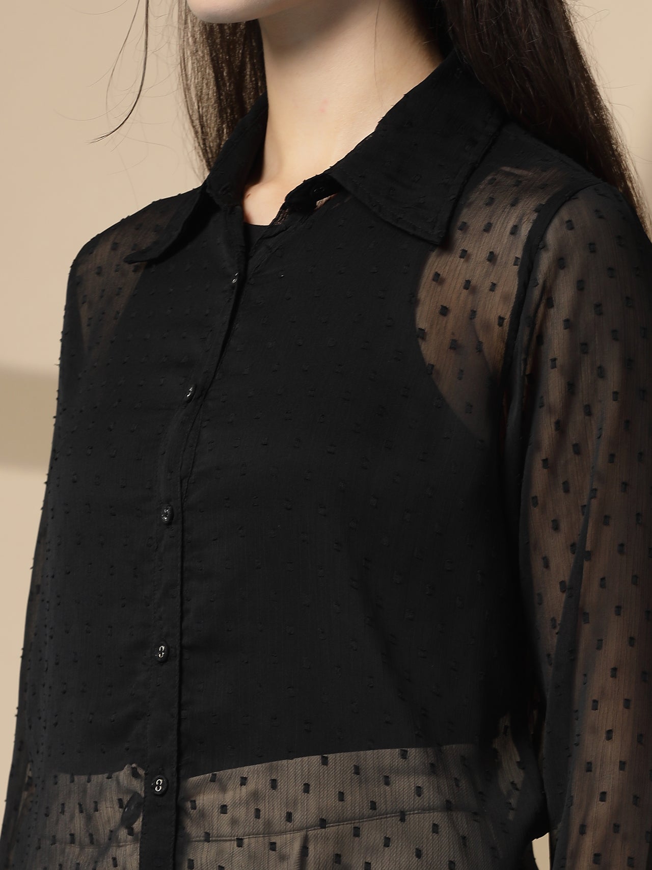 Black Bardot Shirt