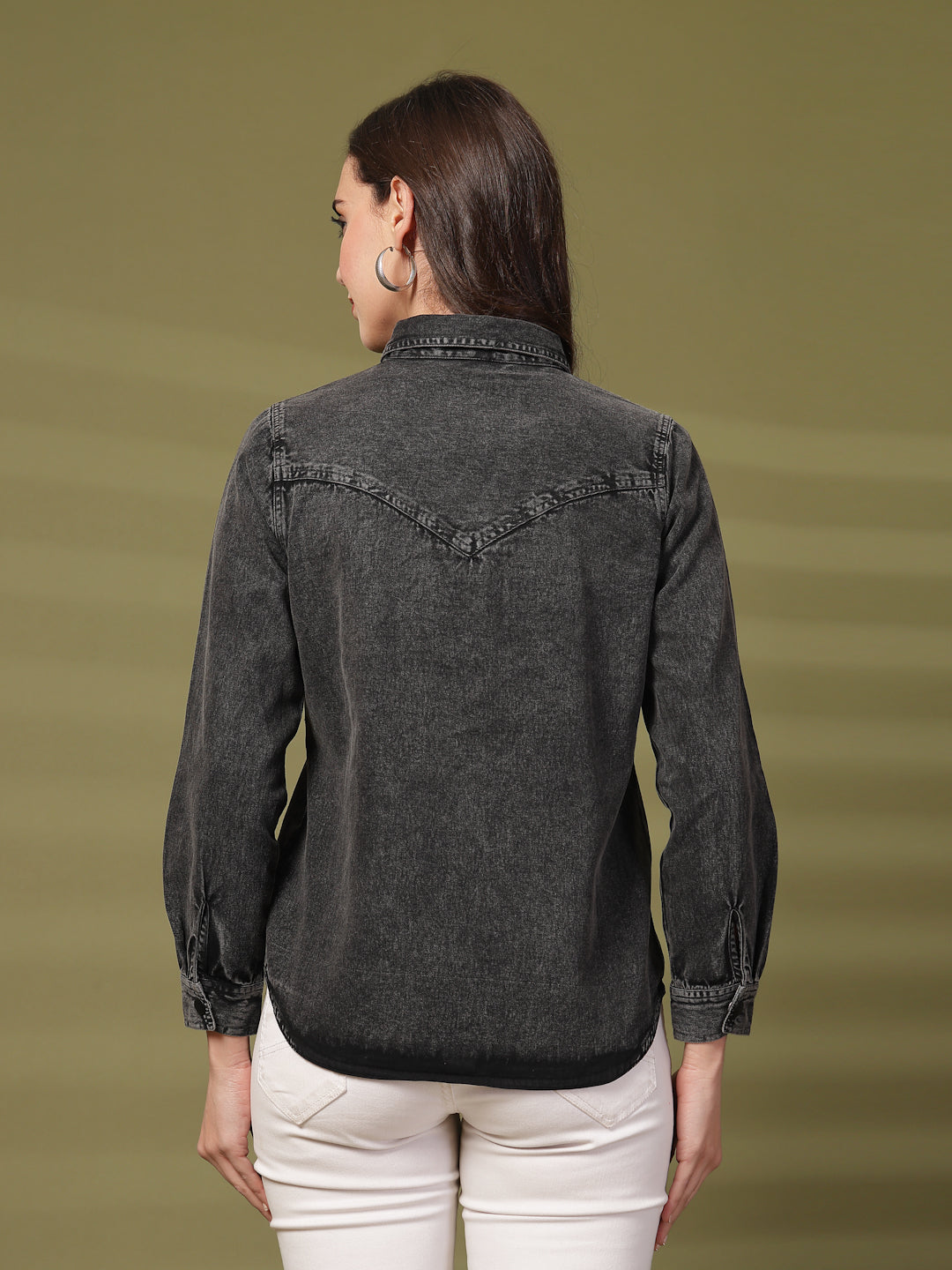 Women Comfort Denim Casual Shirt