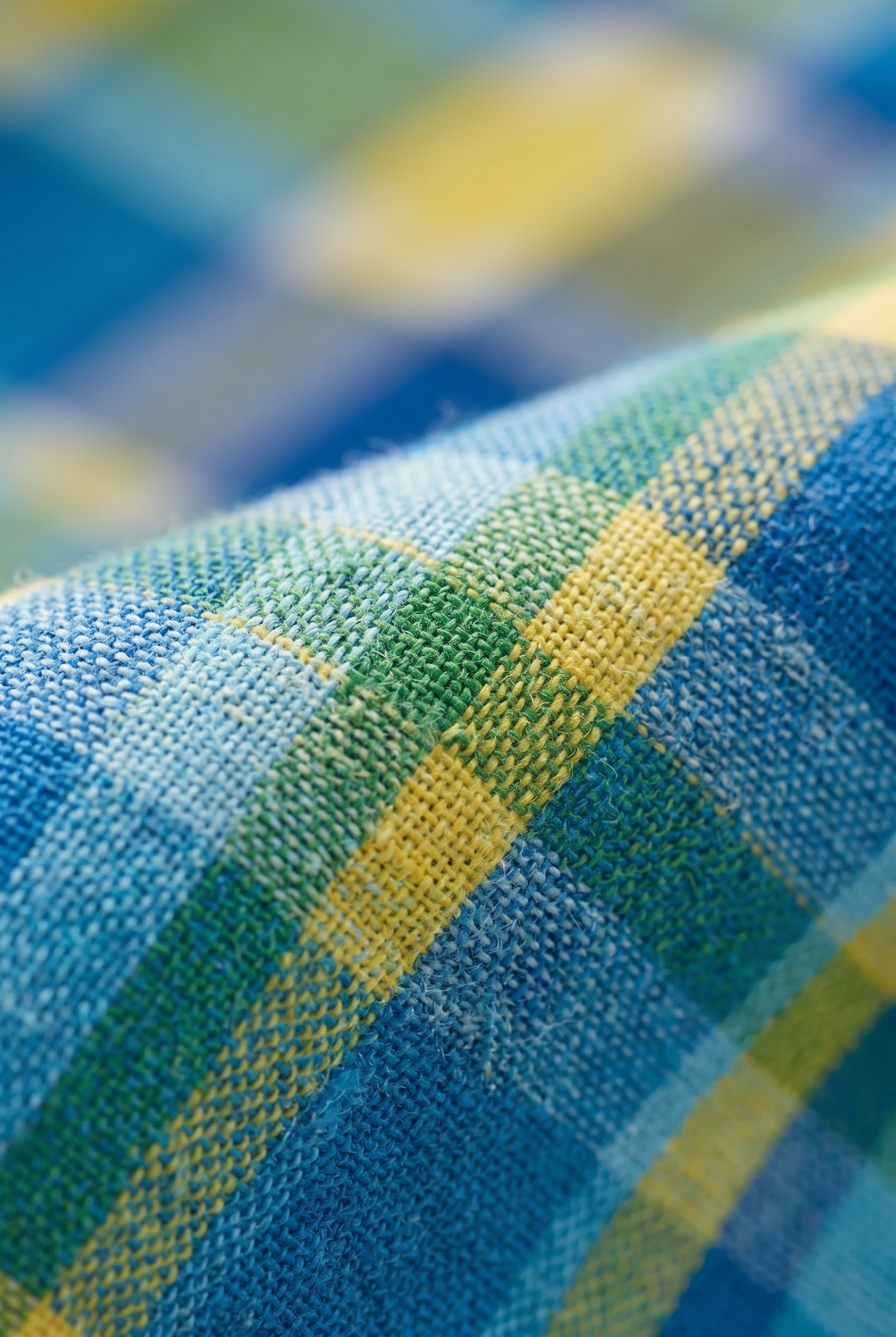 Bright blue checked casual shirt with a modern slim fit. Perfect for effortless style, comfort, and everyday wear.