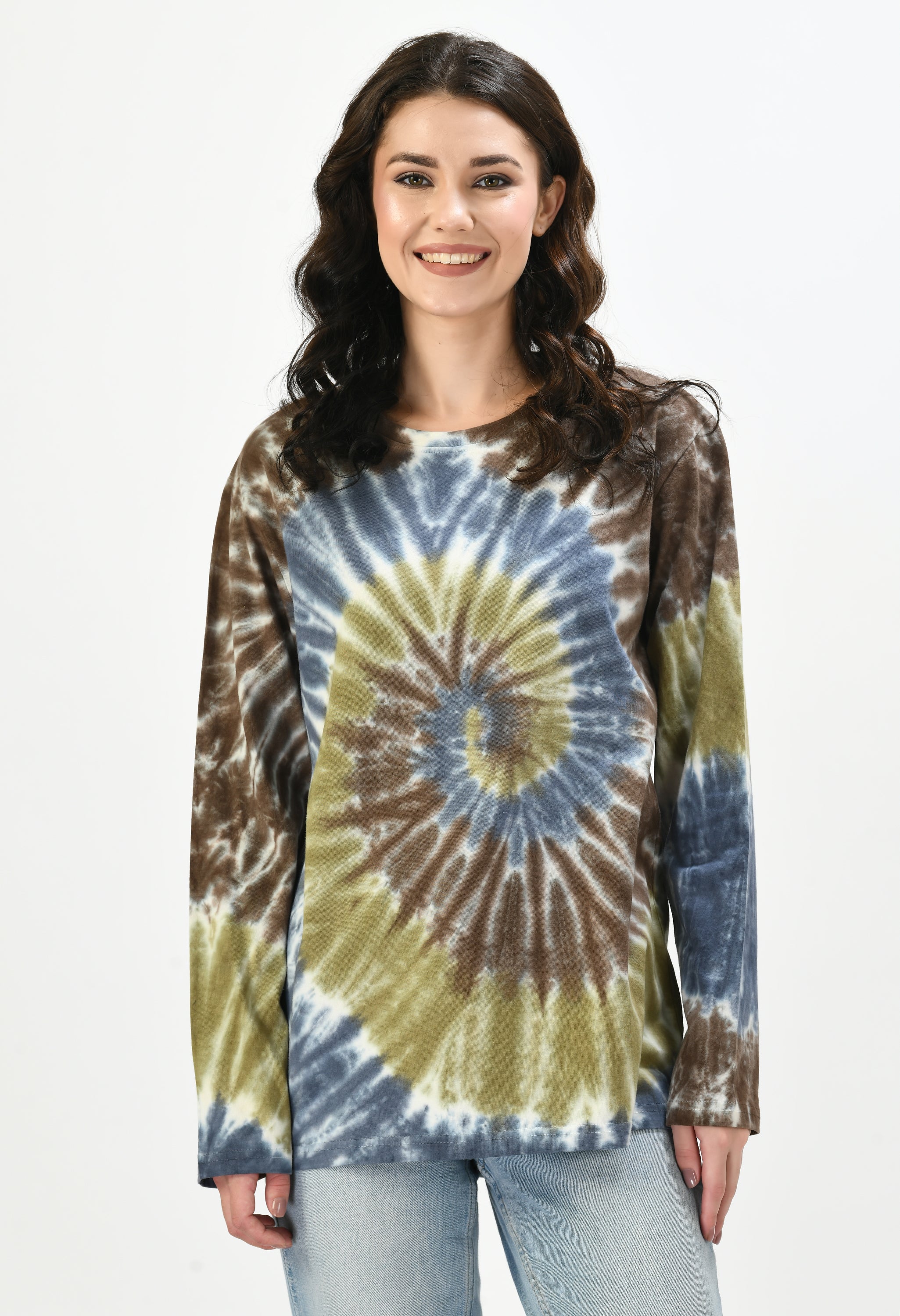 Pack of 2 Couple Tie & Dye Round Neck Pure Cotton T-Shirt