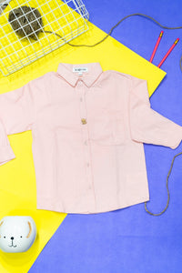 Thumbnail for Baby Pink Corduroy Shirt - RueCollections